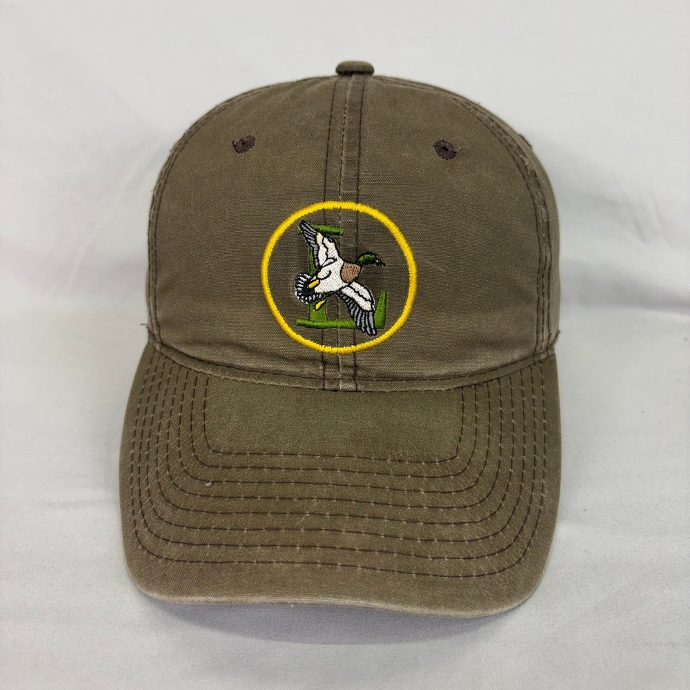 OC Outdoor Cap Mallard Duck Hat Mens OSFM Olive Green Cross Pond AR Hunting